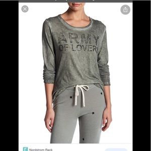 Sundry army of lovers long sleeve tee sz